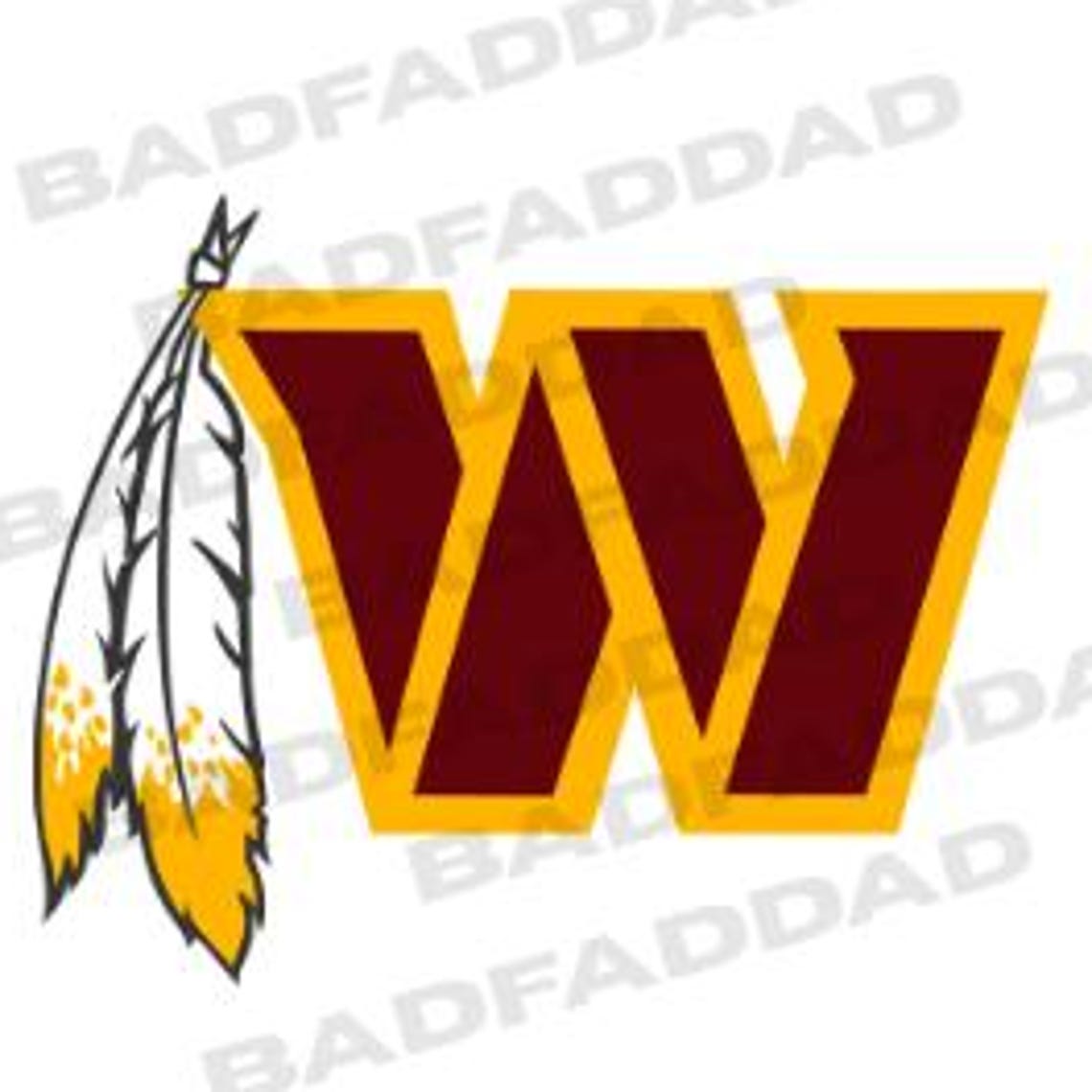 Washington Commanders with Redskins feather or H.S. Warriors team FREE DOMESTIC SHIPPING - Image 2