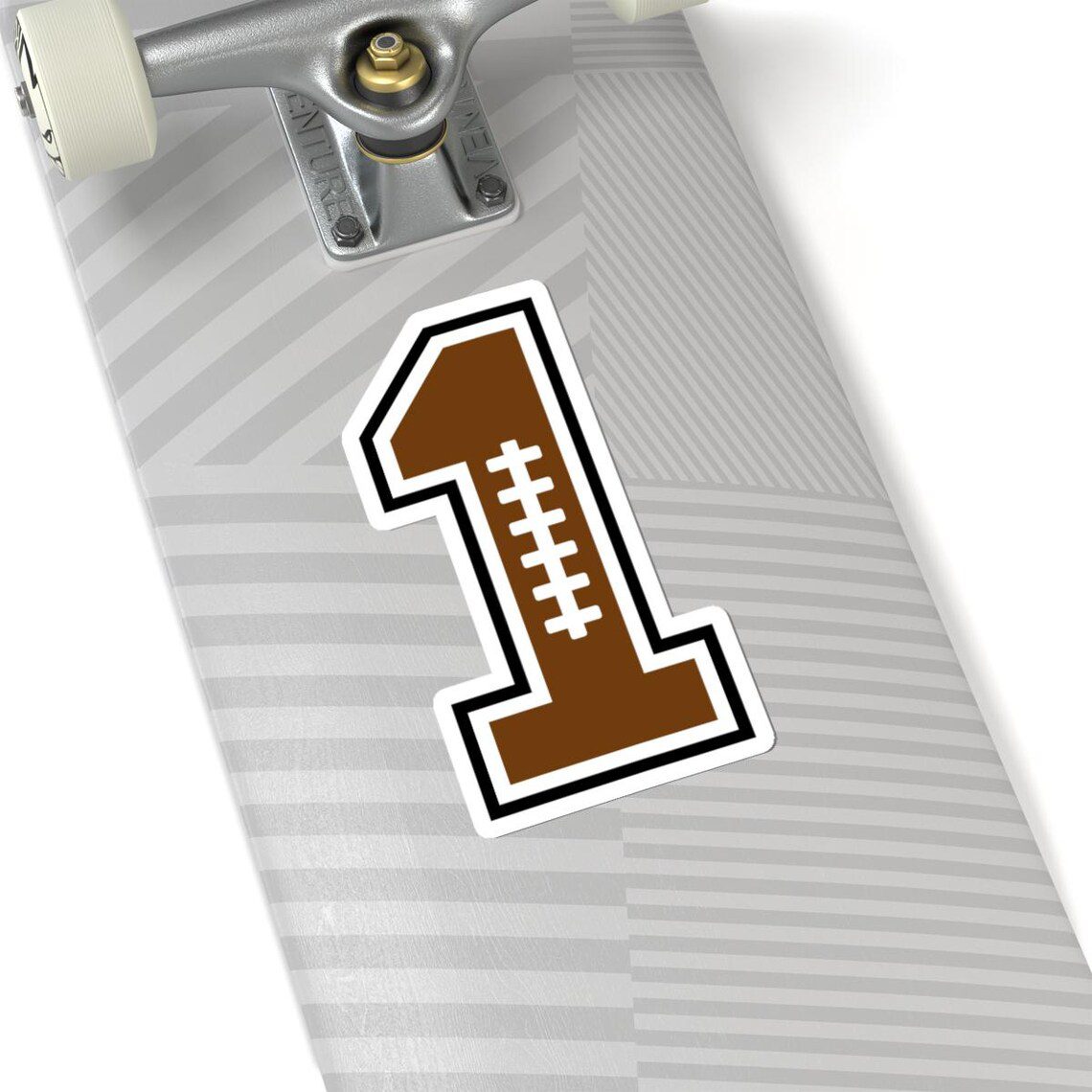 Football Number One Sticker, First Birthday Decor, American Football Sticker, Rugby Vinyl, Kiss-Cut, Sticker For Tumbler And Laptop. - Image 8