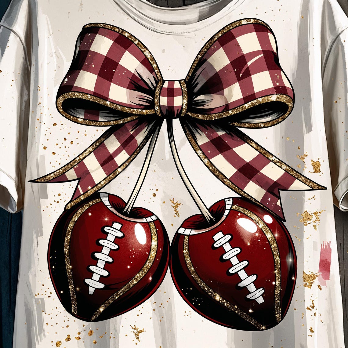 Football PNG Bundle Retro Game Day Touchdown Season Silly Football Goose Coquette Bow Funny Fall Football Mama Ghost Cherries PNG Designs - Image 5