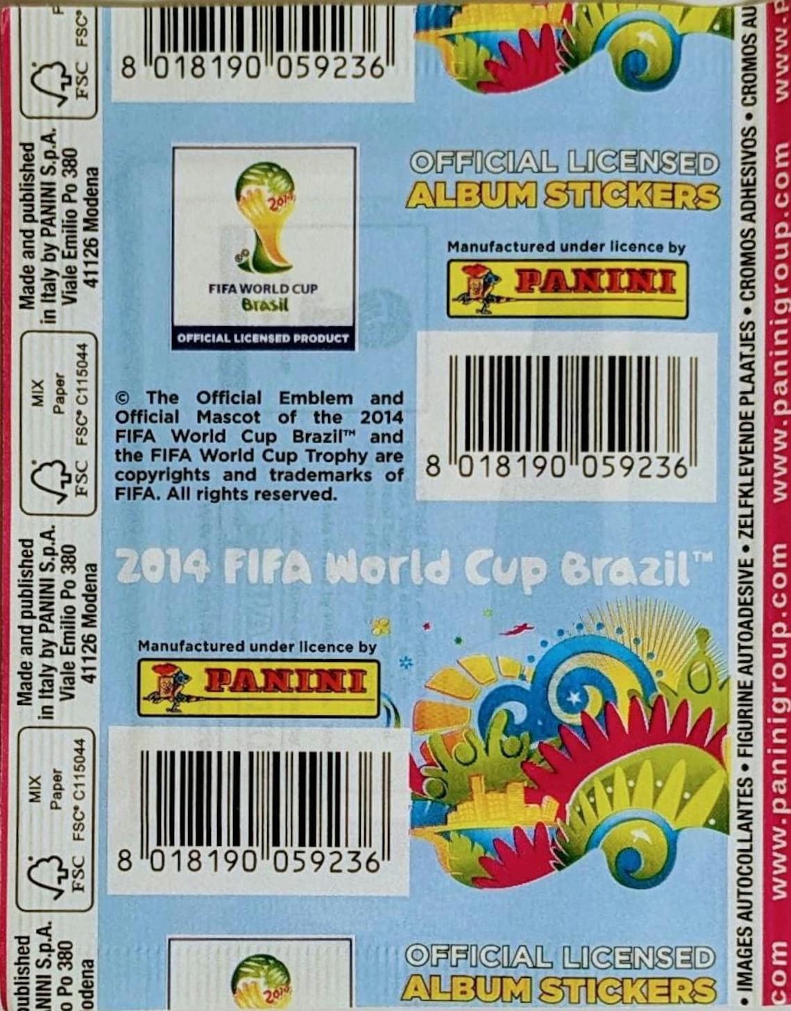 2014 Panini World Cup Sealed Football Sticker Pack - Image 4