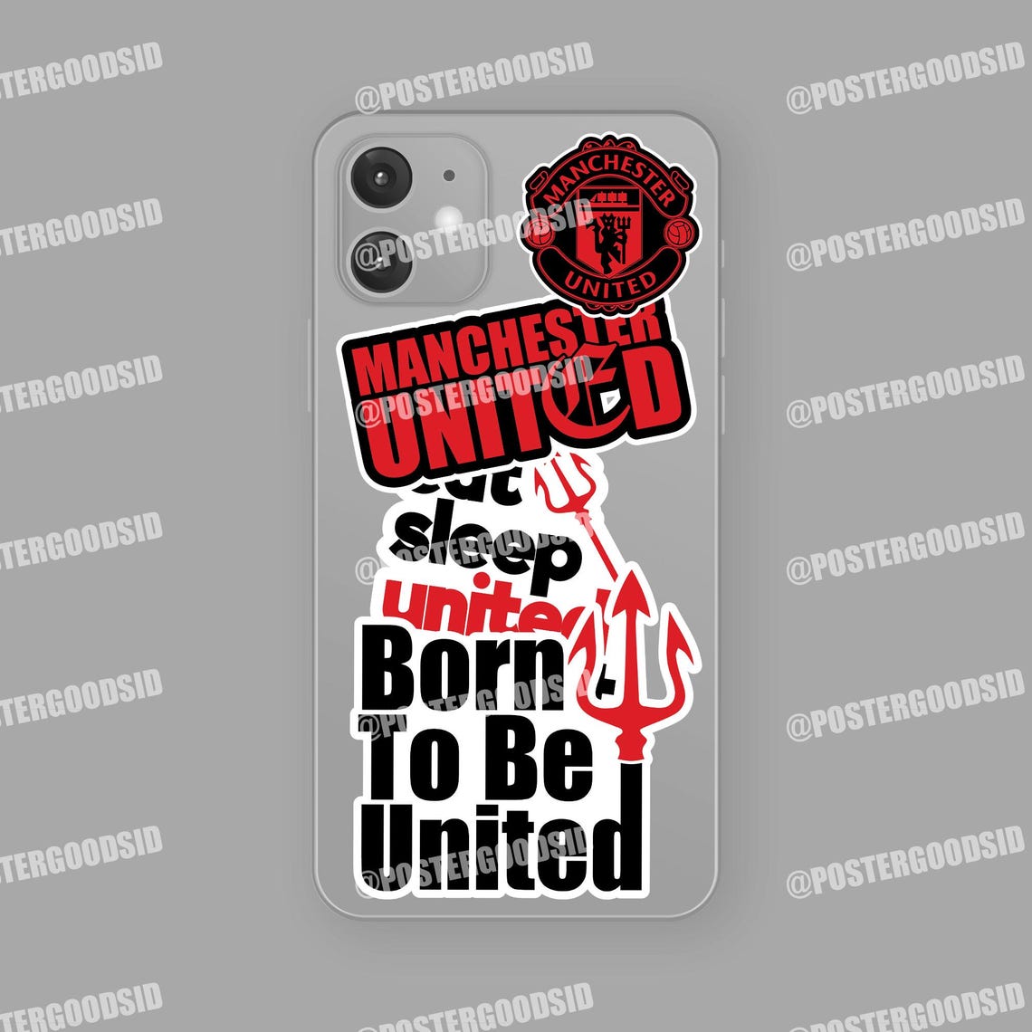 Manchester United Stickers: Football Fan Art, Printable PNG (Digital Download) - Image 7