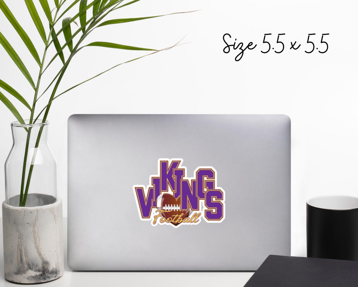 Minnesota Football Love Sticker | Purple & Gold Vinyl Decal | Viking Heart Fan Sticker | Waterproof Game Day Accessory - Image 9