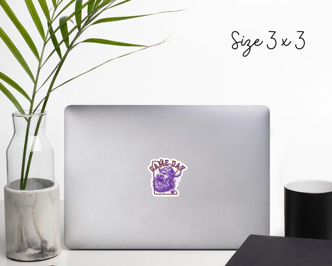 Minnesota Football Love Sticker | Purple & Gold Vinyl Decal | Viking Heart Fan Sticker | Waterproof Game Day Accessory - Image 7