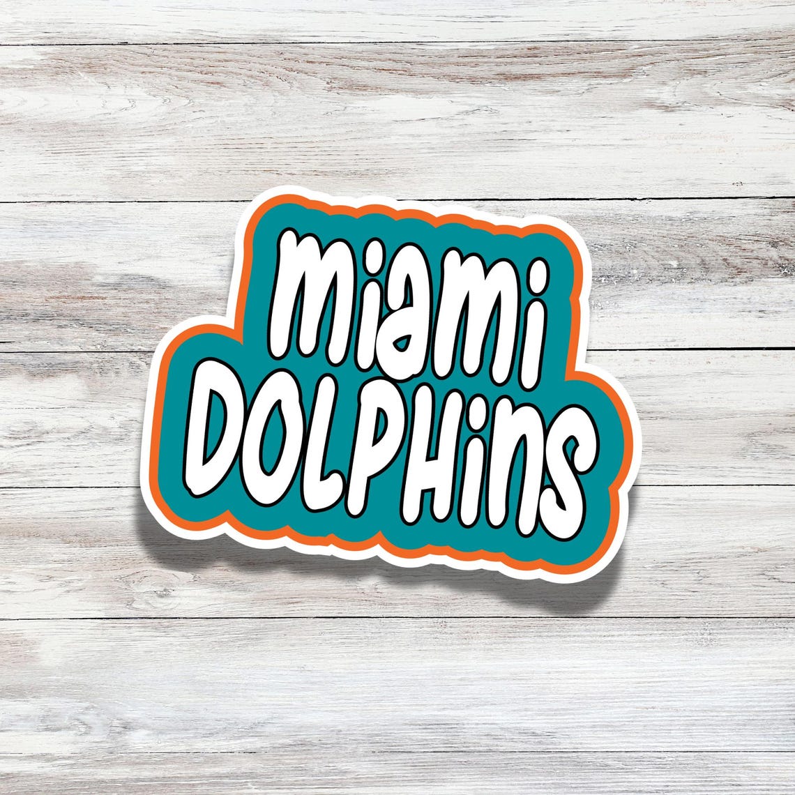 Miami Dolphins Stickers? Football Stickers ? Sports ? Water Resistant Stickers ? Sticker Pack ? Vinyl Sticker ? Gifts for Him - Image 4