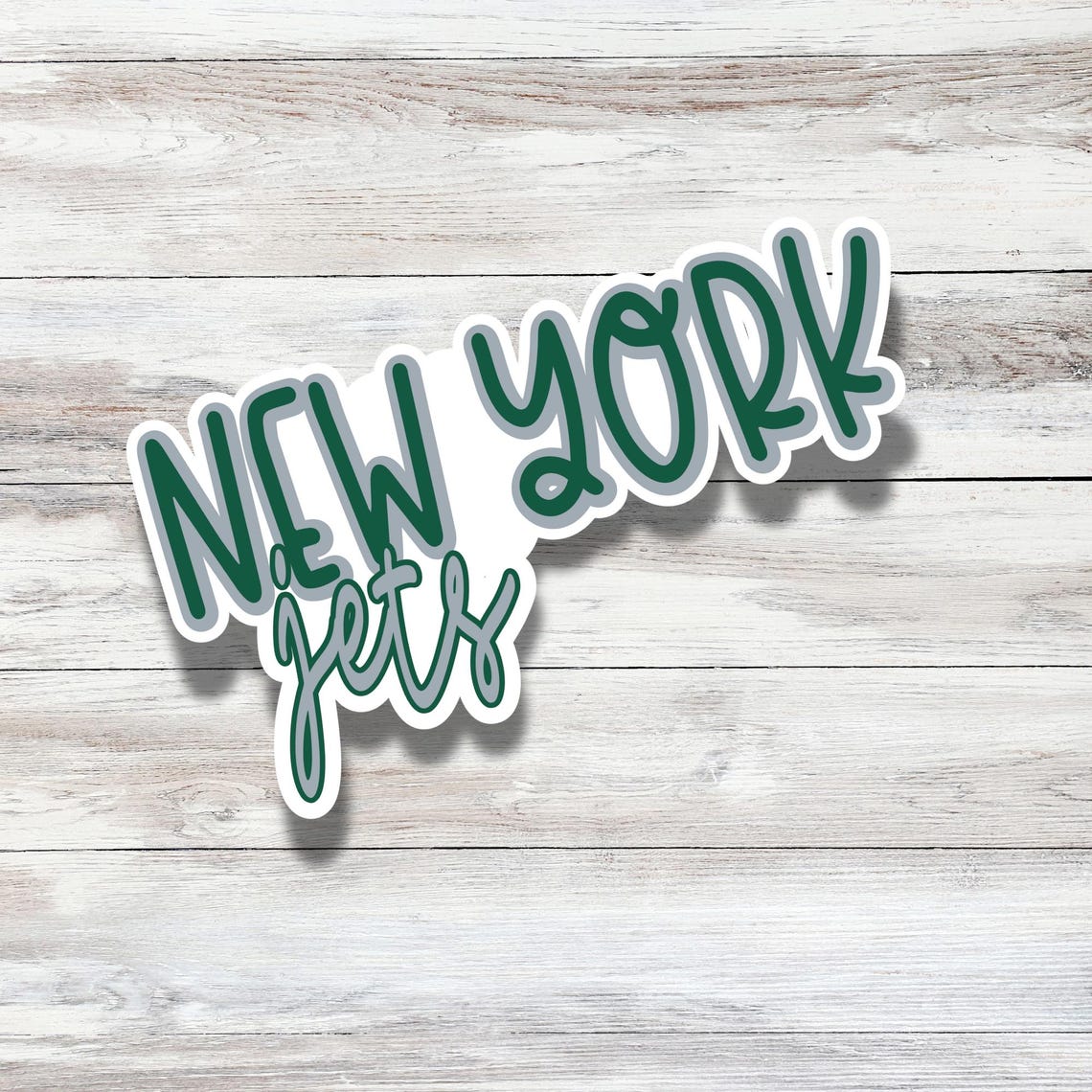 New York Jets Stickers• Football Stickers • Sports • Water Resistant Stickers • Sticker Pack • Vinyl Sticker • Gifts for Him - Image 3