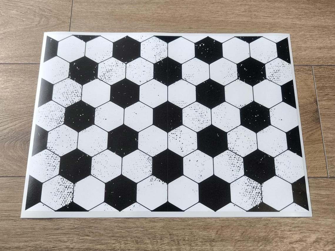 FOOTBALL LAPTOP SKIN Decal Sticker, Football Soccer Laptop Skin Decal - Custom Size - Image 3