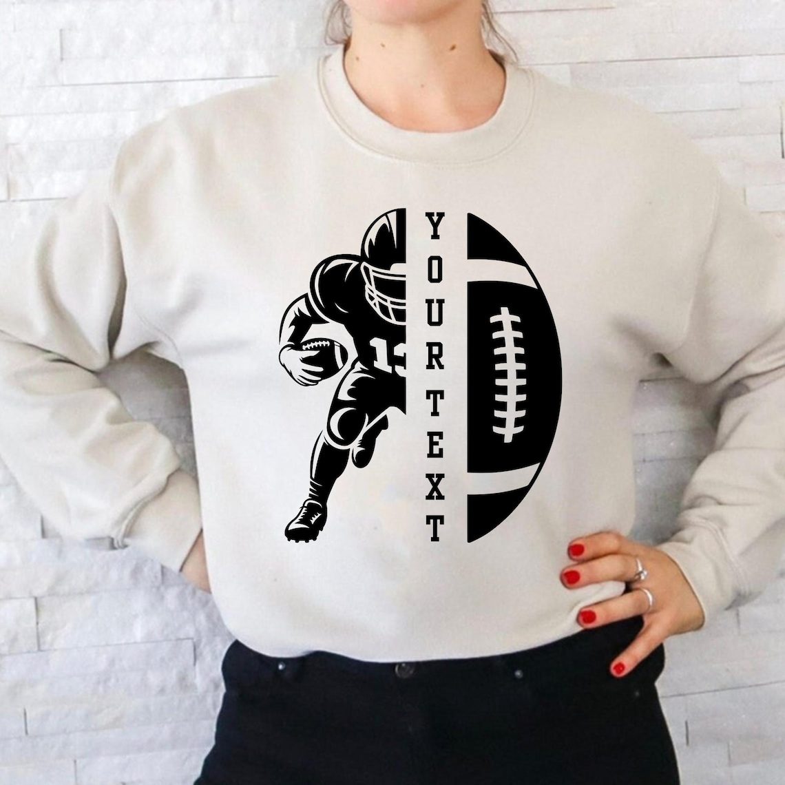 Custom Football player Svg, Football svg,Football player svg,Football mom svg, Football Name Svg, football team svg,two football players svg - Image 5