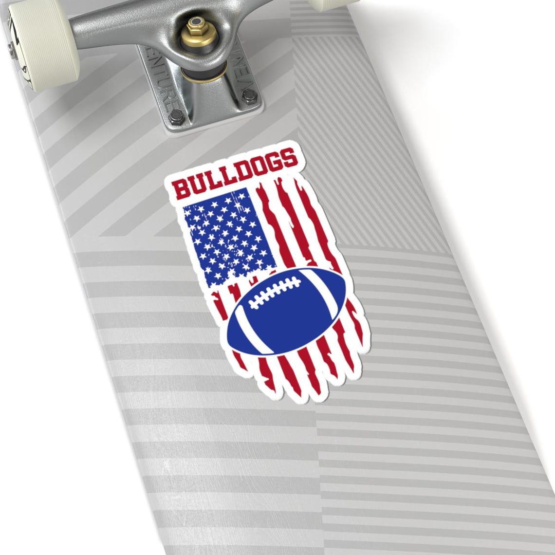 Patriotic Bulldog Football Kiss-Cut Stickers | USA Spirit, Team Pride, Laptop Decal, American Football, Sports Stickers - Image 8