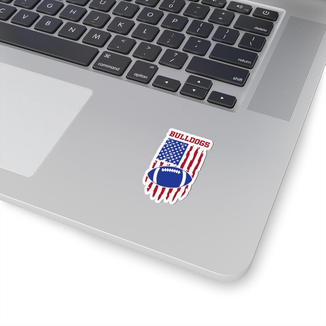Patriotic Bulldog Football Kiss-Cut Stickers | USA Spirit, Team Pride, Laptop Decal, American Football, Sports Stickers - Image 9
