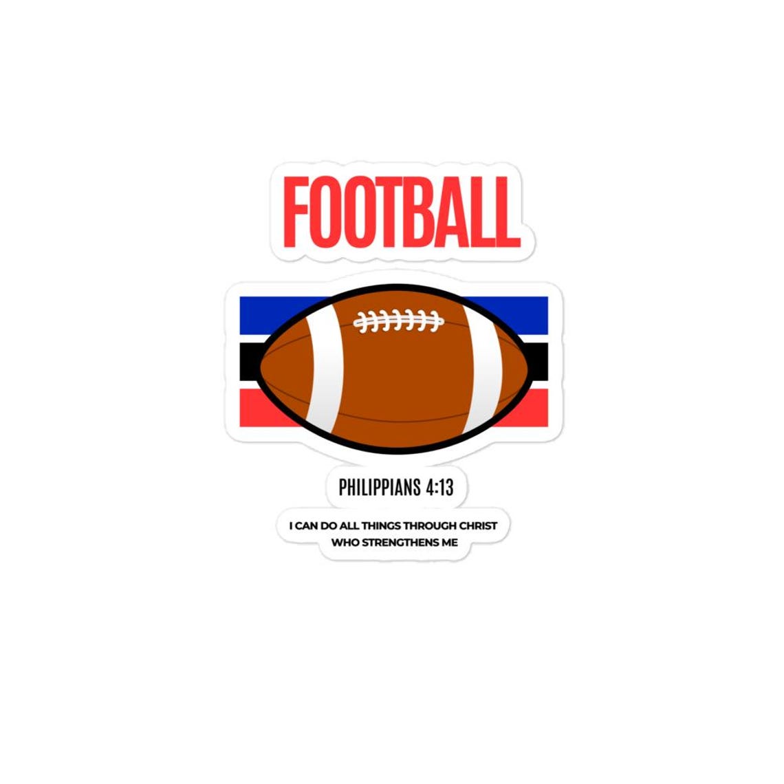 Football Phil 4:13 Bubble-free stickers - Image 4