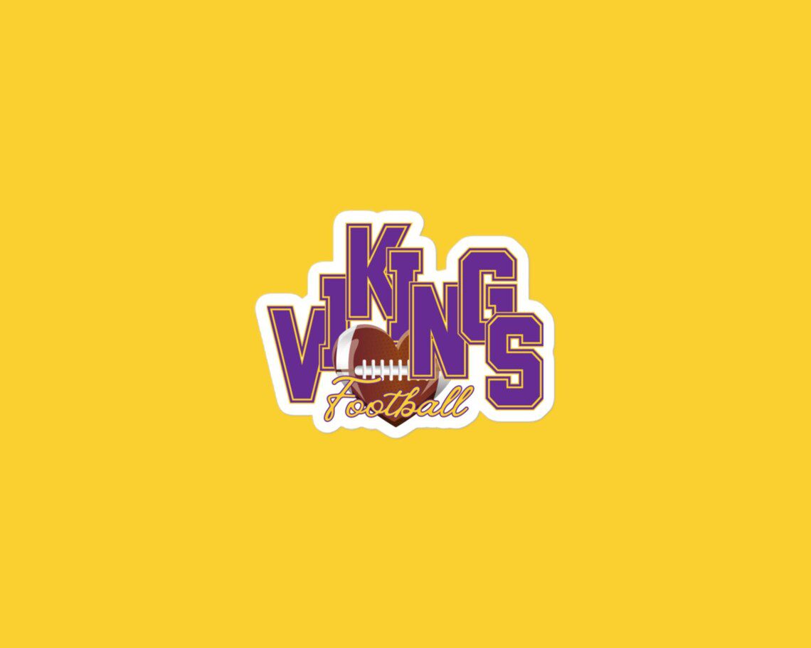 Minnesota Football Love Sticker | Purple & Gold Vinyl Decal | Viking Heart Fan Sticker | Waterproof Game Day Accessory - Image 4