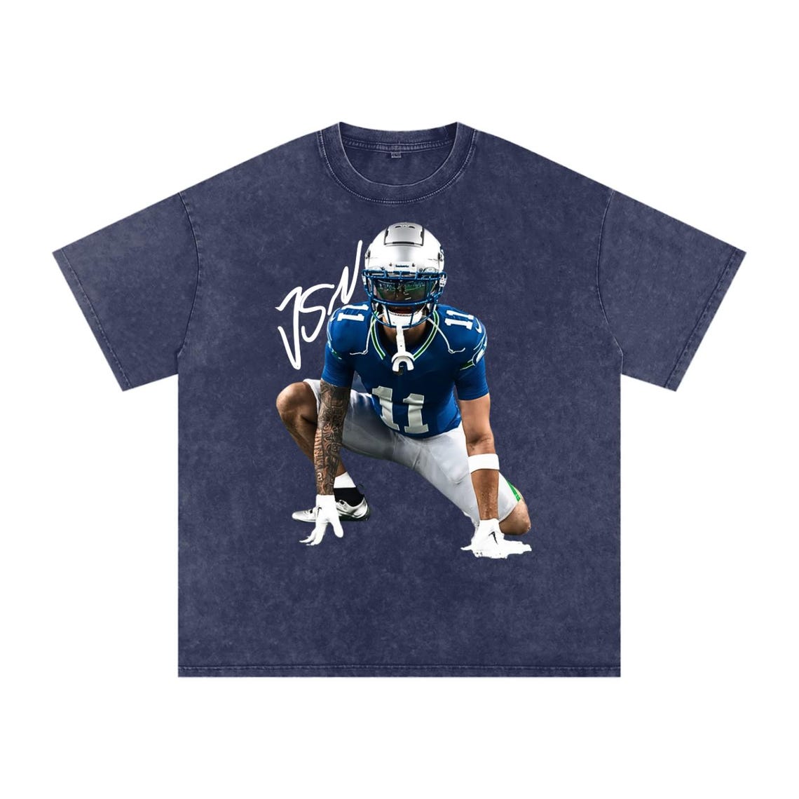 JAXON SMITH NJIGBA Shirt, Football Shirt, Classic 90s Graphic T-Shirt - Image 5