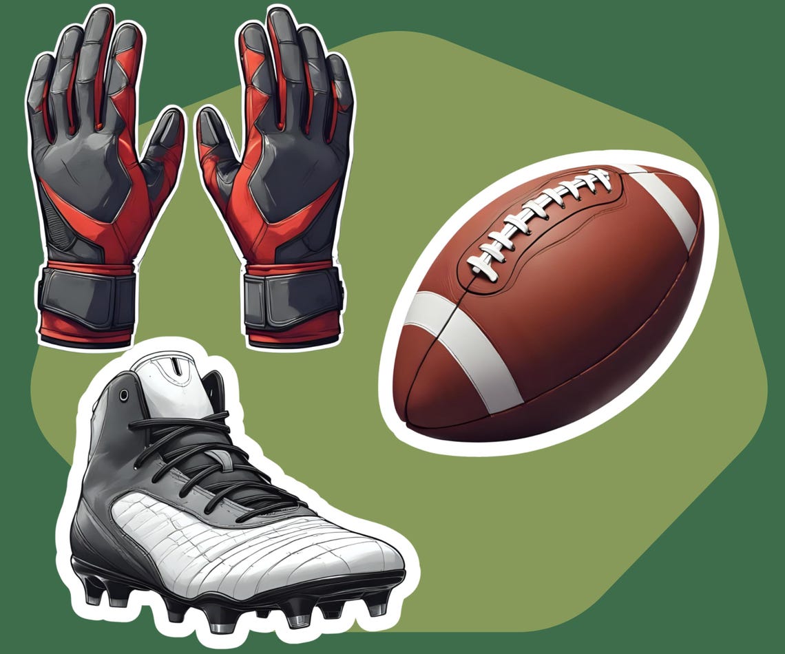 Football Digital Sticker Pack | NFL Season Phone Wallpapers | Game Day Planner Stickers | Sports Digital Download - Image 7