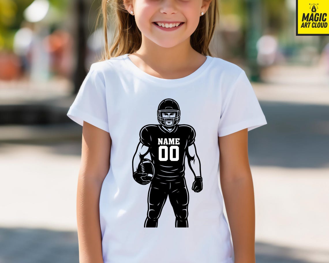 Custom Football player SVG Bundle,Football svg,Football player svg,Football mom svg,Football Name Svg,Football team svg,Two football players - Image 10