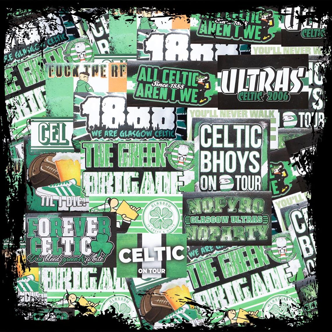 Celtic Ultras Stickers: Inspired by Glasgow, Bhoys, Green Brigade, Terrace Culture, Football, Soccer, Casuals, Awaydays - FREE UK DELIVERY - Image 2