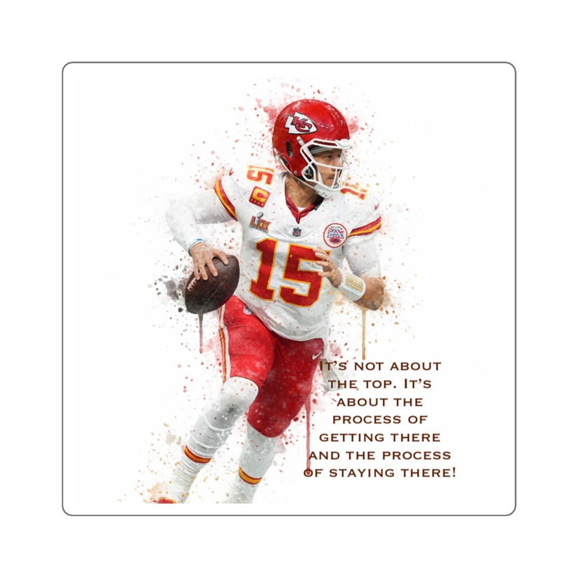 Motivational Sports Stickers, Football Fan Decor, Team Spirit Decals, Laptop Stickers, Gift for Athletes - Image 6