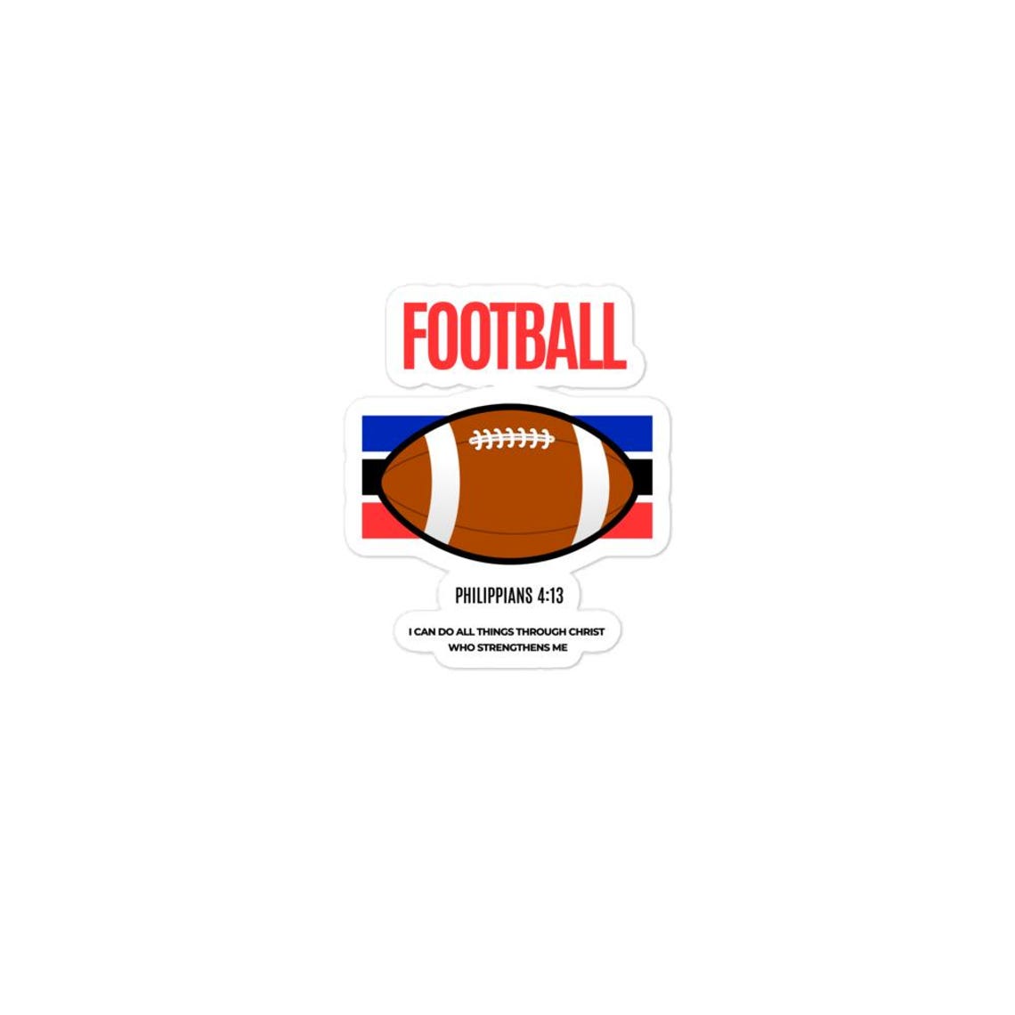 Football Phil 4:13 Bubble-free stickers - Image 3