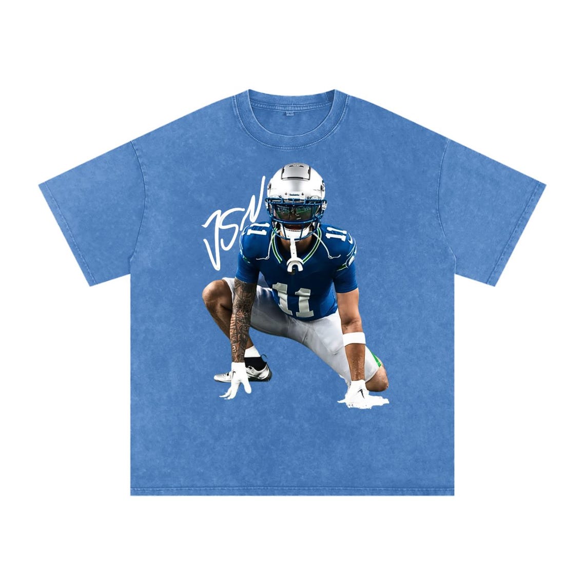 JAXON SMITH NJIGBA Shirt, Football Shirt, Classic 90s Graphic T-Shirt - Image 6