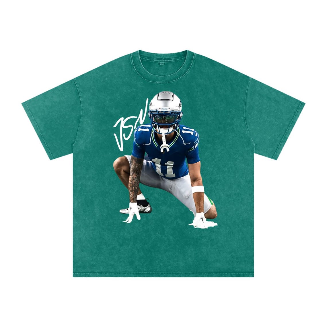 JAXON SMITH NJIGBA Shirt, Football Shirt, Classic 90s Graphic T-Shirt - Image 7