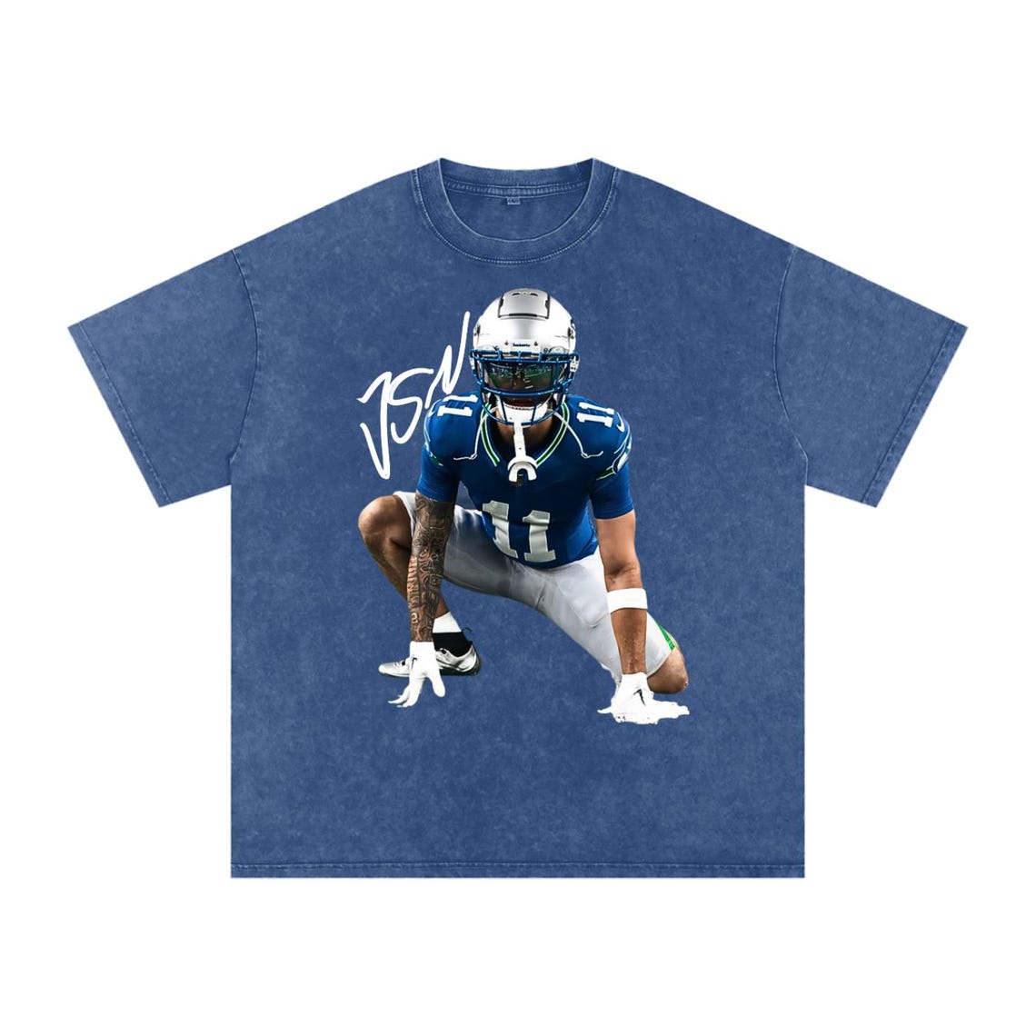 JAXON SMITH NJIGBA Shirt, Football Shirt, Classic 90s Graphic T-Shirt - Image 4