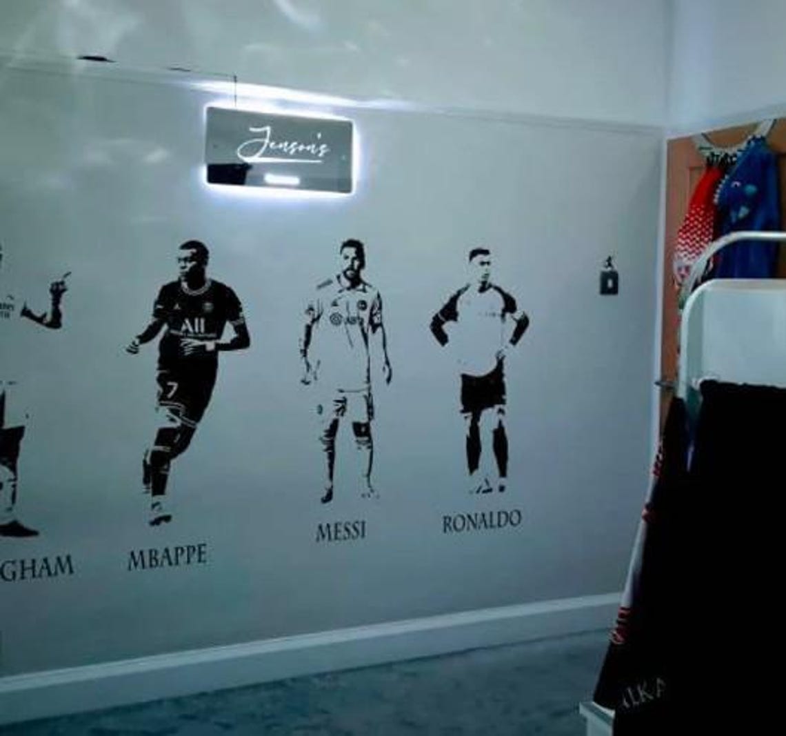 Footballers Wall Decals: Messi, Ronaldo, Mbappe, & More - Vinyl Transfers - Image 6