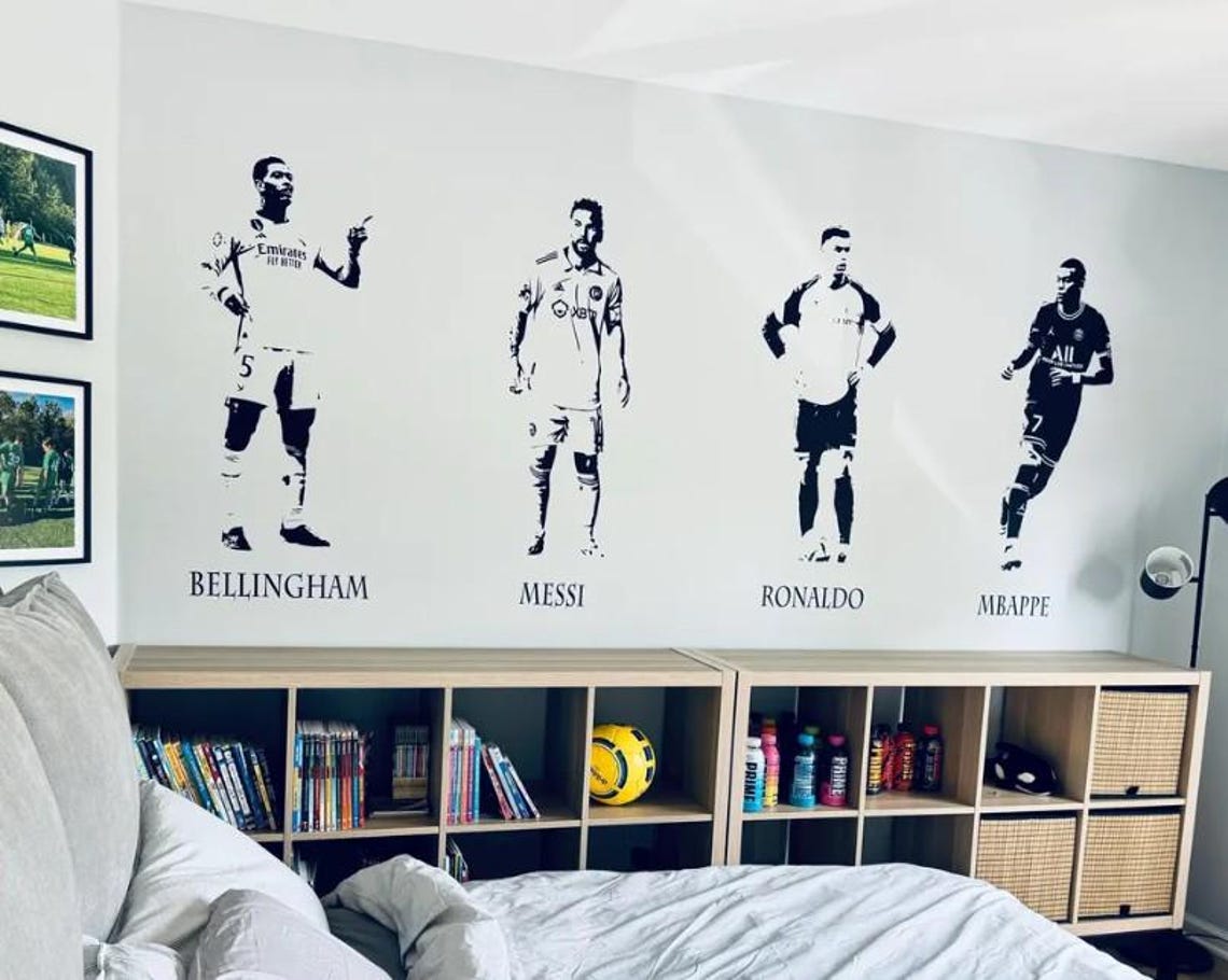 Footballers Wall Decals: Messi, Ronaldo, Mbappe, & More - Vinyl Transfers - Image 5