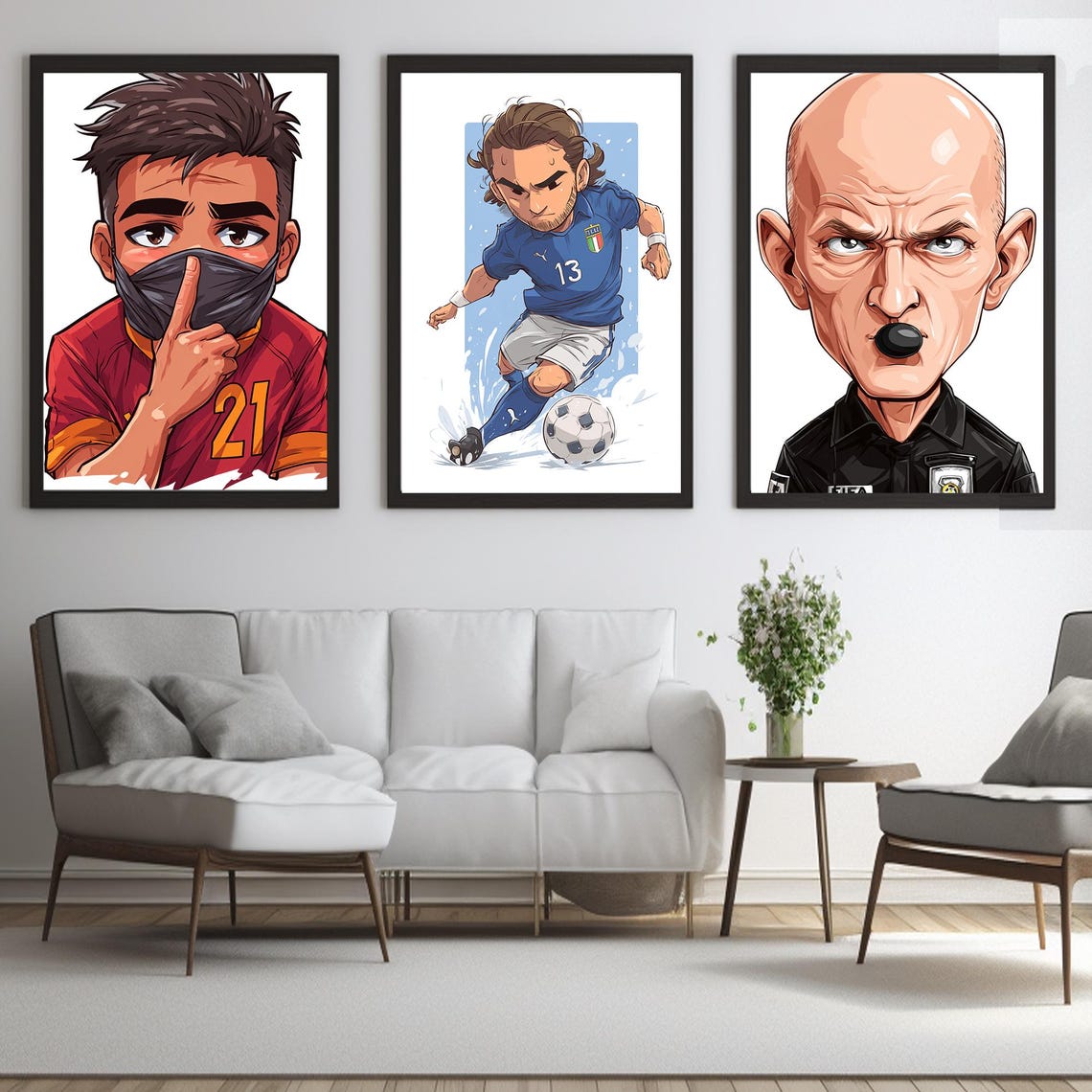 Chibi Soccer Icons – Popular Football Players Illustration - Image 5