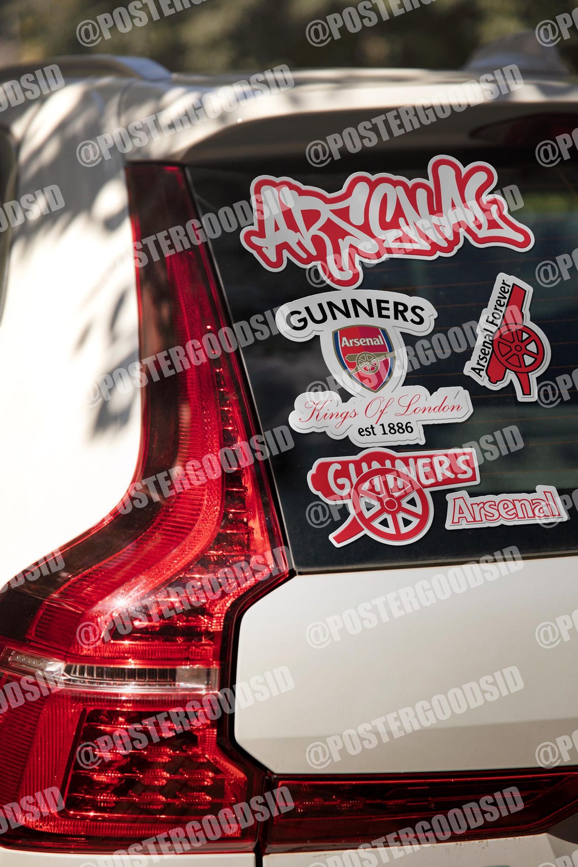 Arsenal FC Stickers: Football Fan PNG Graphics (Digital Download) - Image 6