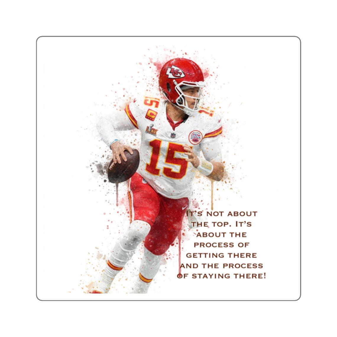 Motivational Sports Stickers, Football Fan Decor, Team Spirit Decals, Laptop Stickers, Gift for Athletes - Image 3