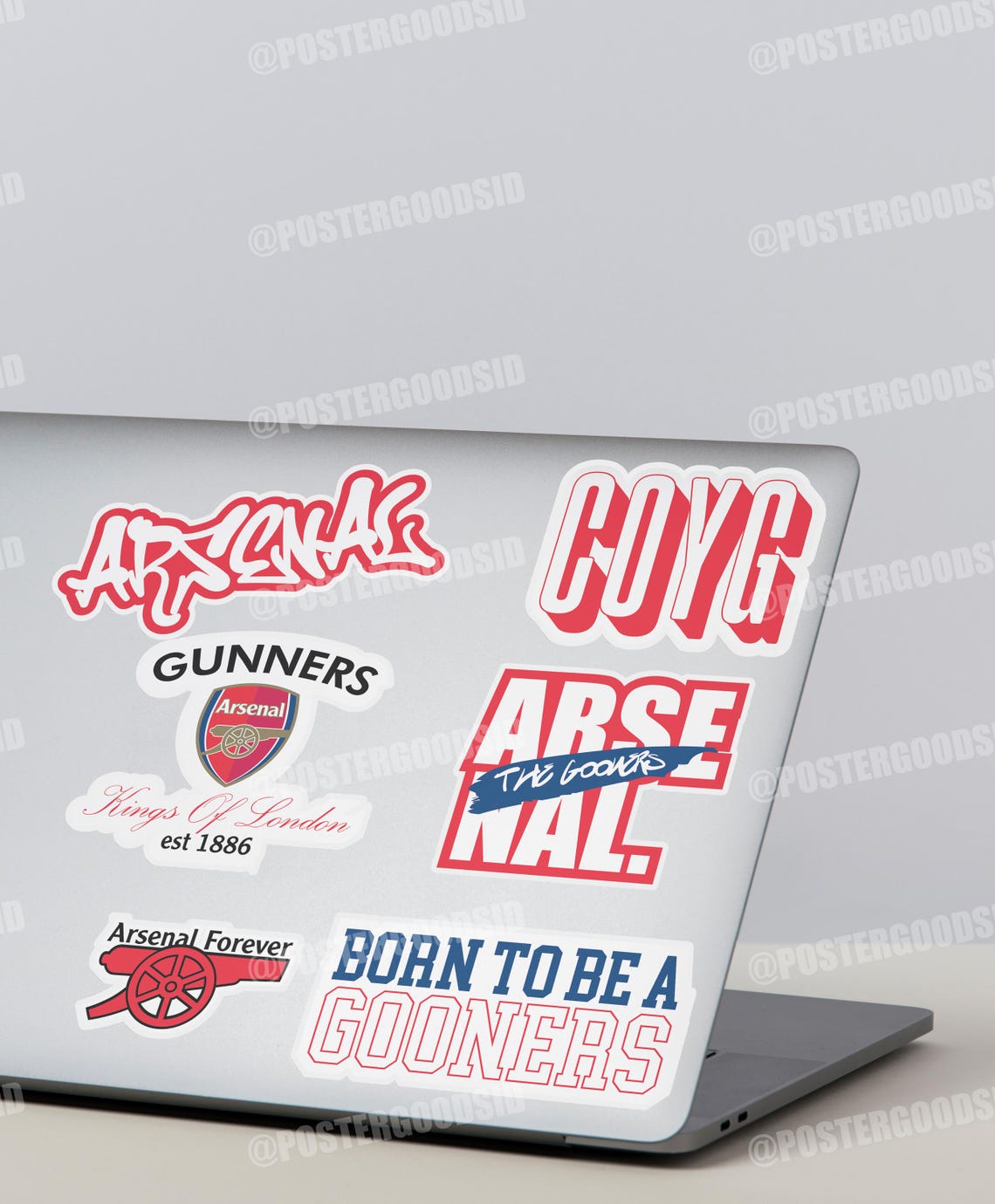 Arsenal FC Stickers: Football Fan PNG Graphics (Digital Download) - Image 3