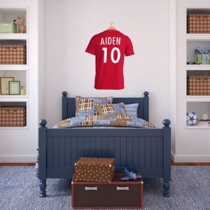 PERSONALISED Football Wall Art, Transfer, Soccer, PVC Decal, 3D, Sticker