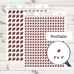 FOOTBALL PLANNER Stickers SS-1106 football sticker kit football planner stickers football sports stickers football games football practice