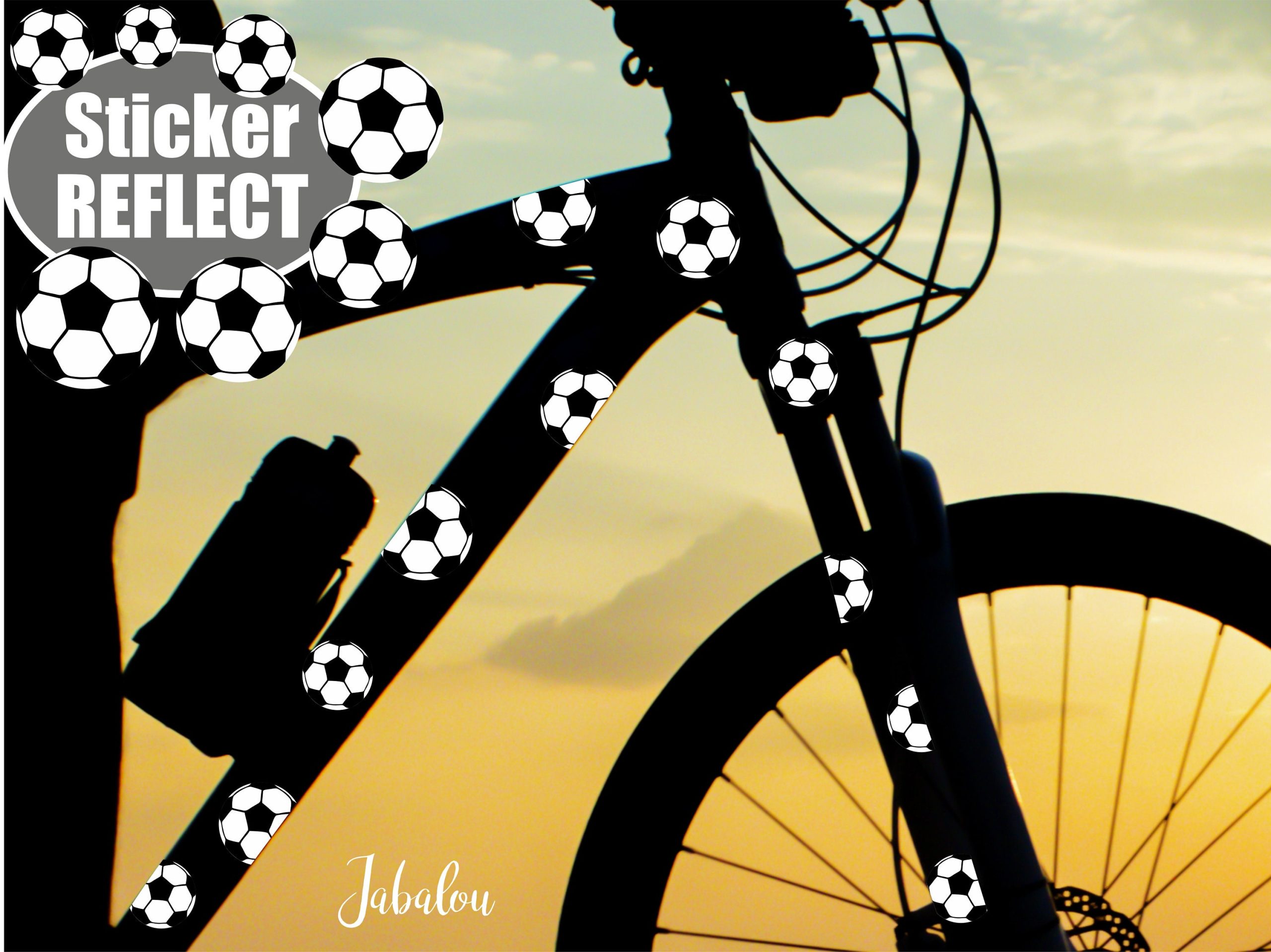 Football REFLECTIVE stickers