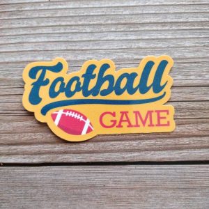 Football game vinyl sticker