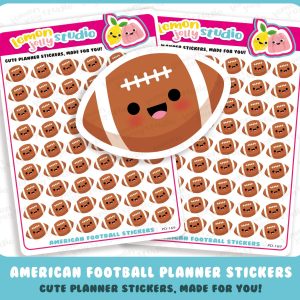 54 Cute American Football/Sport Planner Stickers