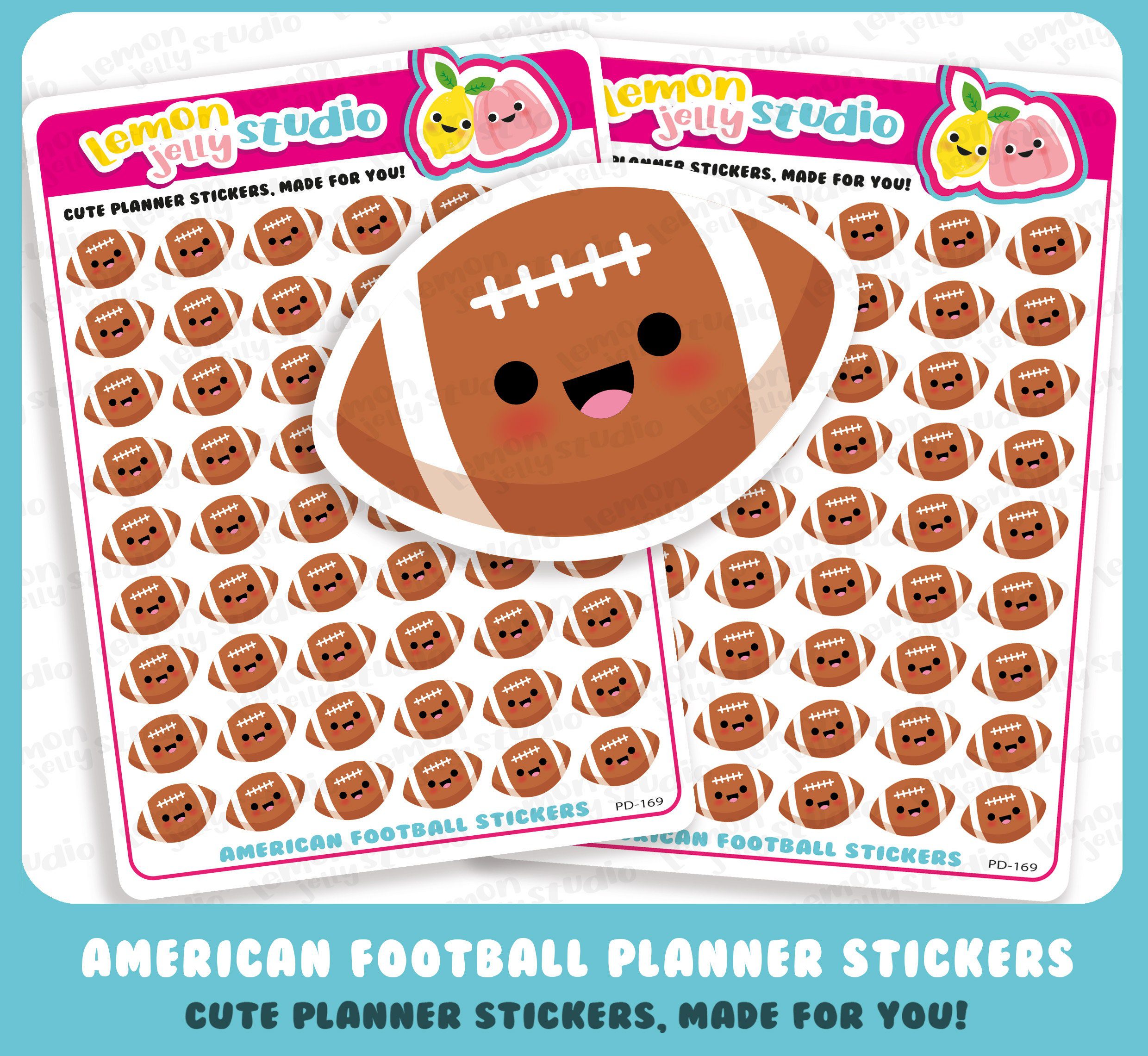 54 Cute American Football/Sport Planner Stickers