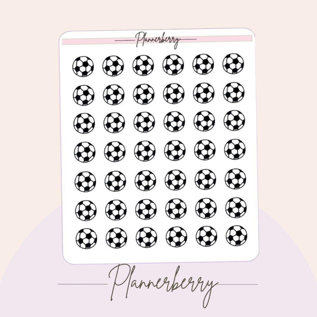 Football planner stickers.