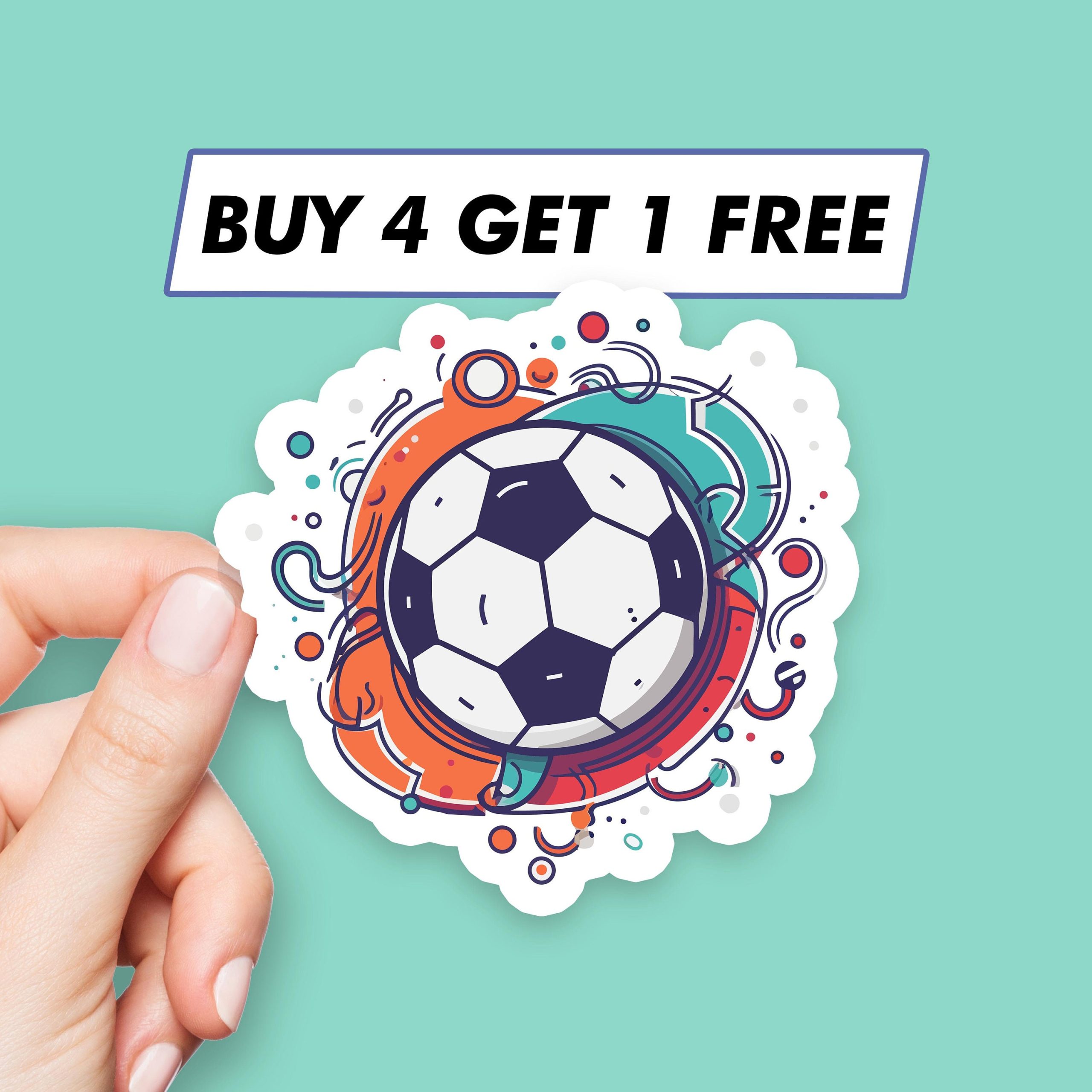 Cool Football Sticker Fitness Sports Stickers Laptop Stickers Aesthetic Stickers Computer Stickers Waterbottle Stickers Laptop Decals