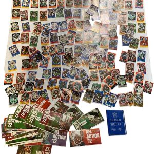 NFL Vintage Football Stamps Sunoco 1972 Over 200 Pieces