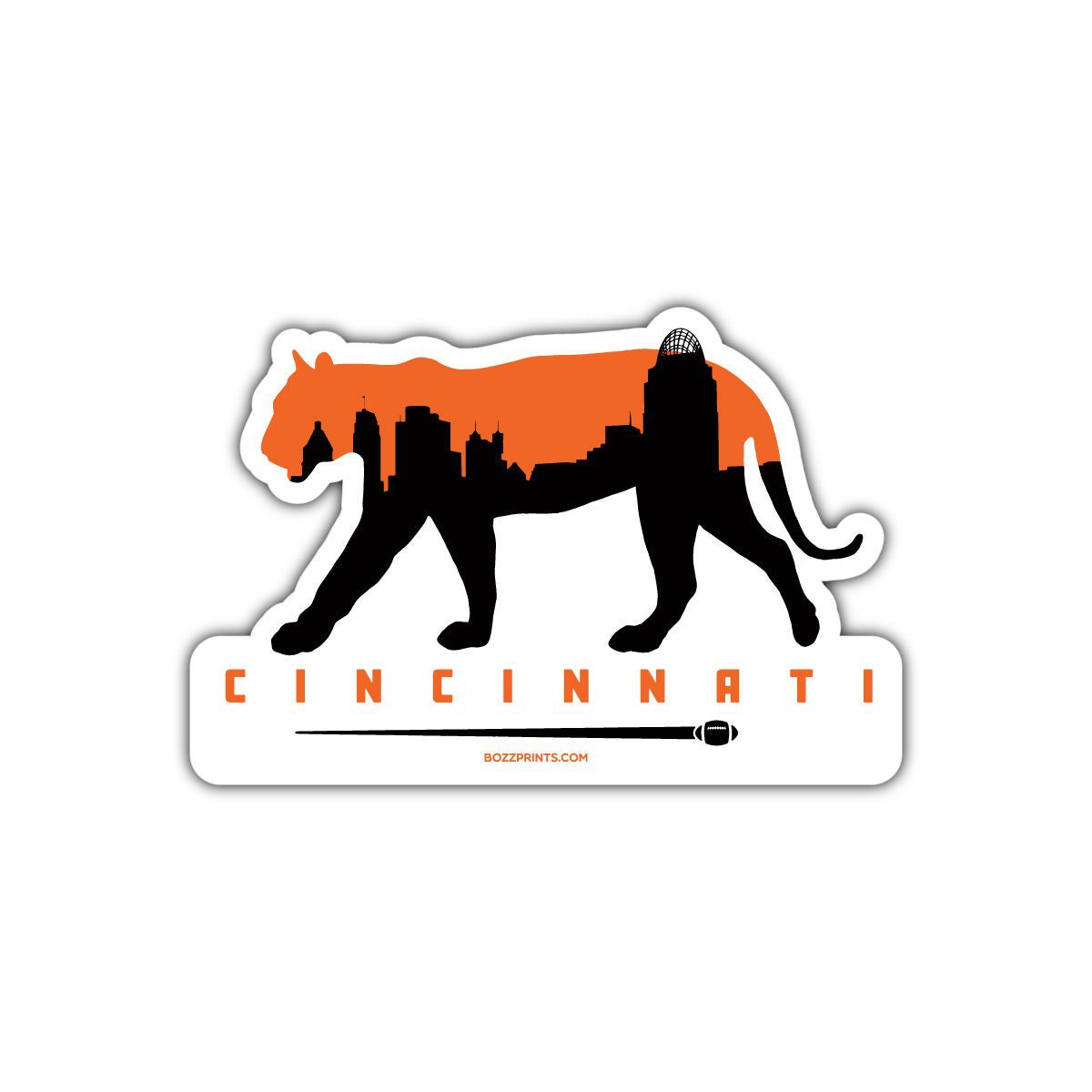 Cincinnati Football Sticker