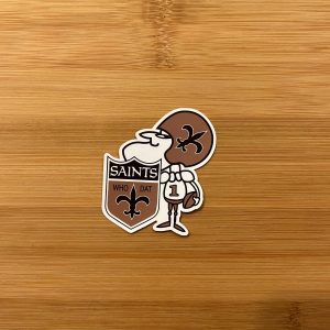 New Orleans Saints Sir Saint Who Dat Sticker