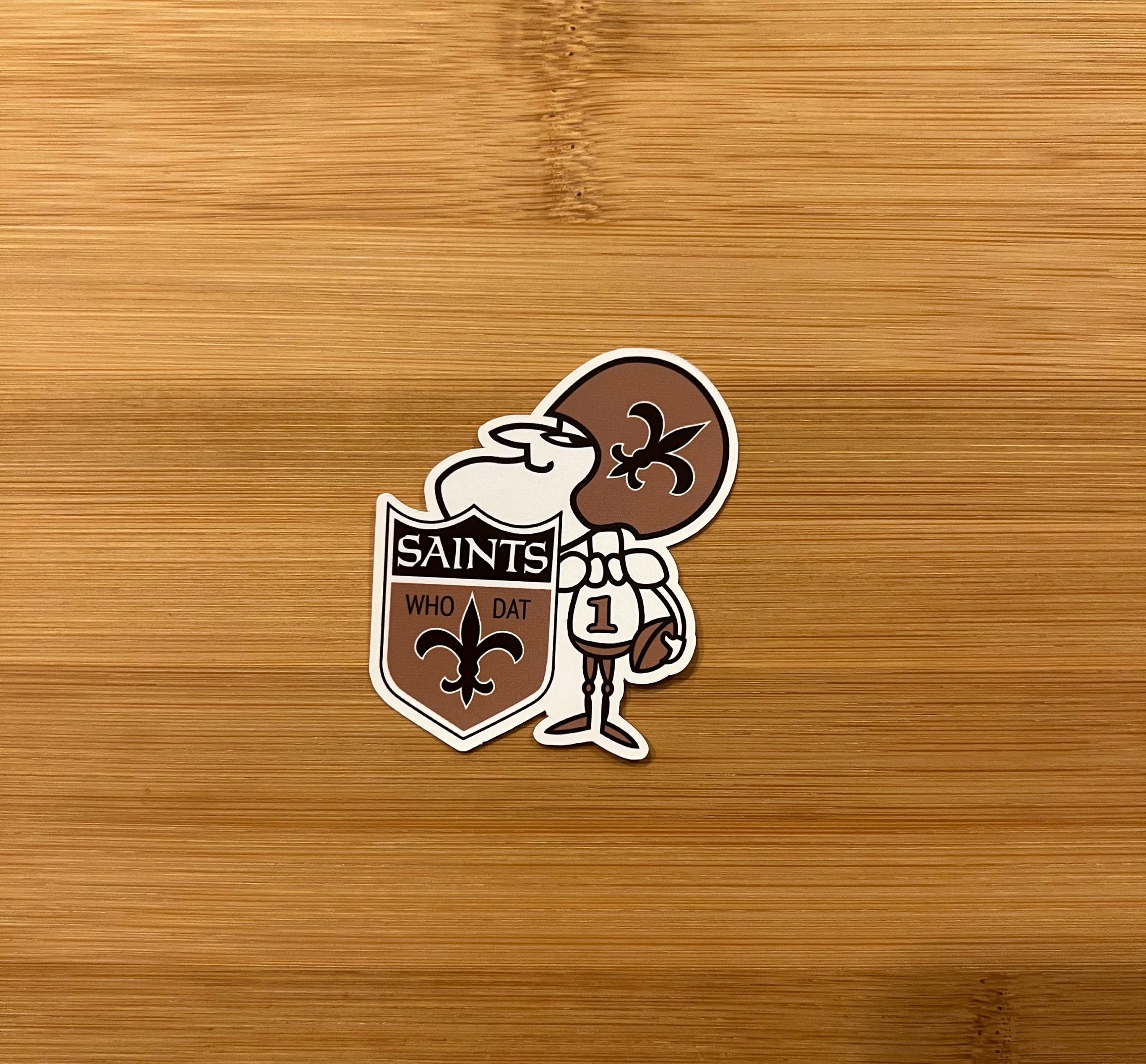 New Orleans Saints Sir Saint Who Dat Sticker