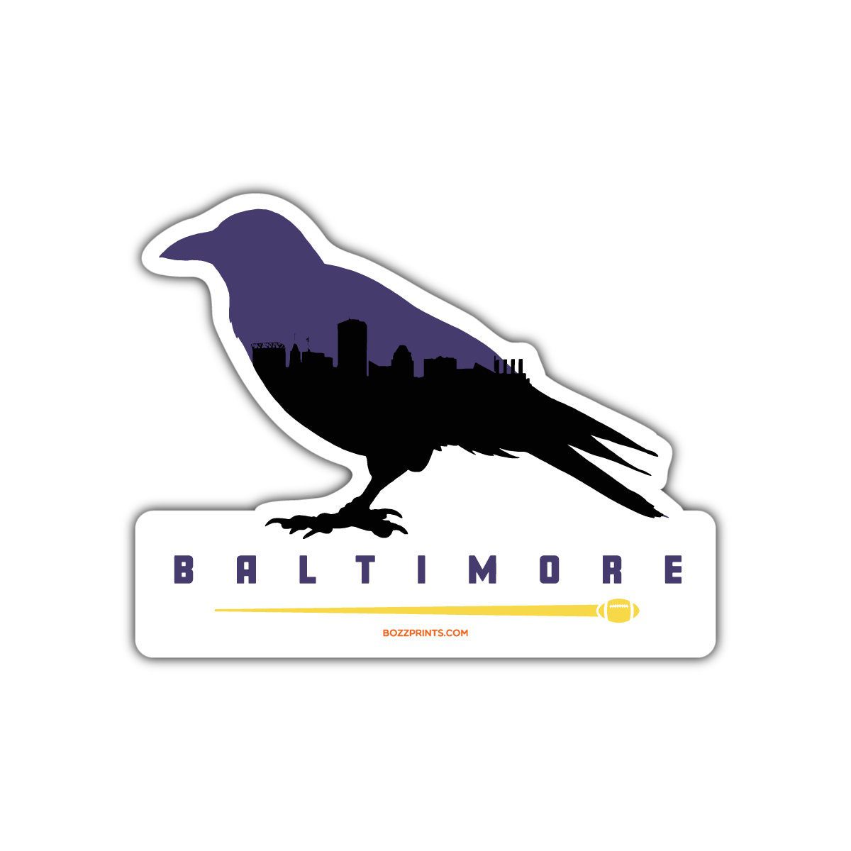 Baltimore Football Sticker