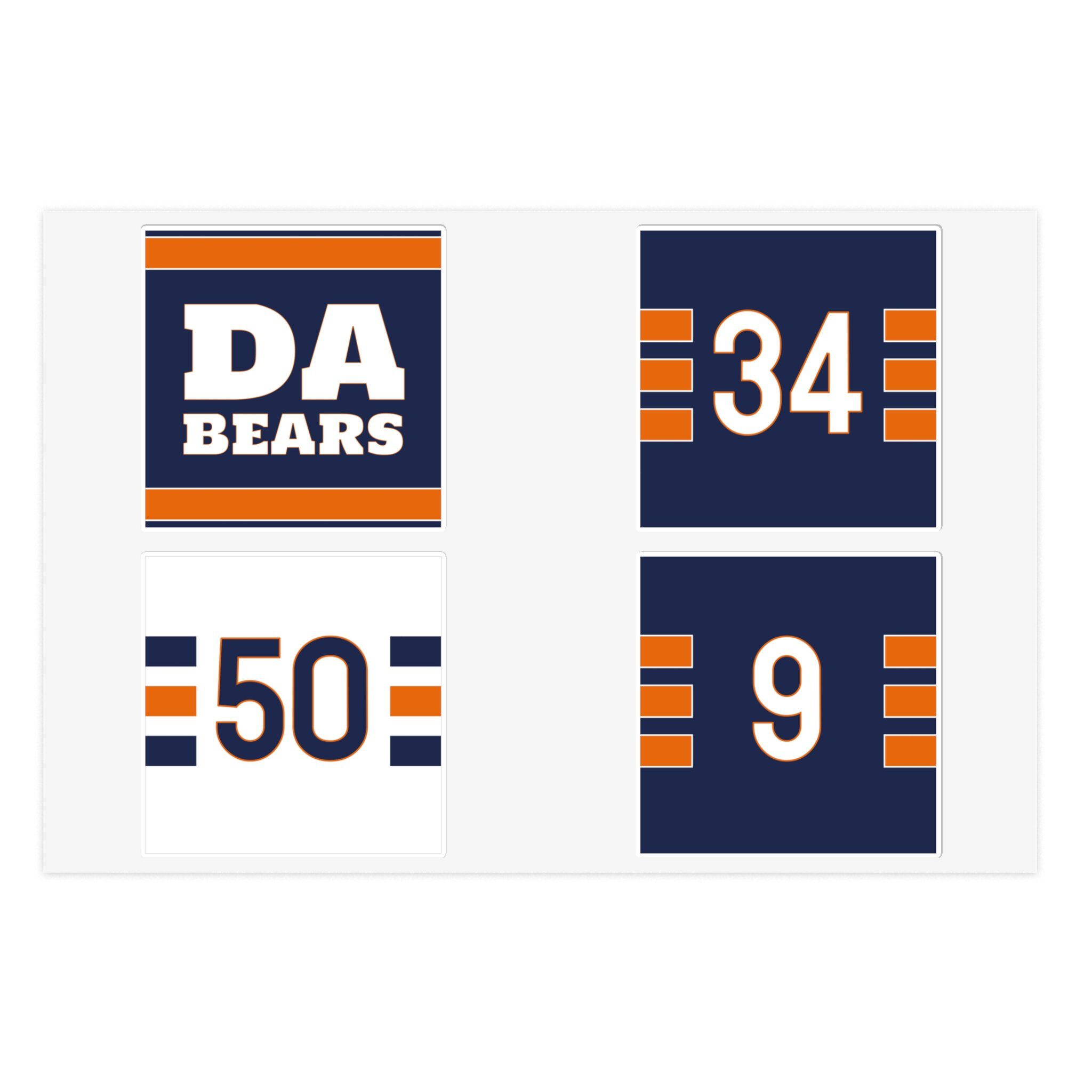 Da Bears Sticker Pack - Chicago Bears