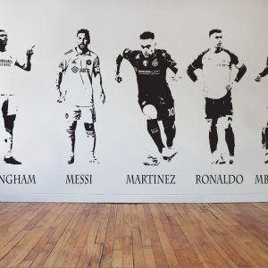 Footballers Wall Decals: Messi, Ronaldo, Mbappe, & More - Vinyl Transfers