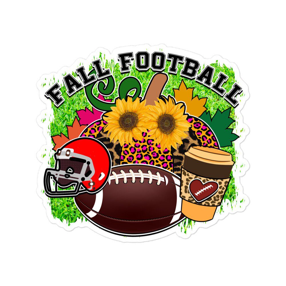 Football stickers Sport vinyl decal laptop planner journal water bottle tumbler gift decor 10/06 FT1P12