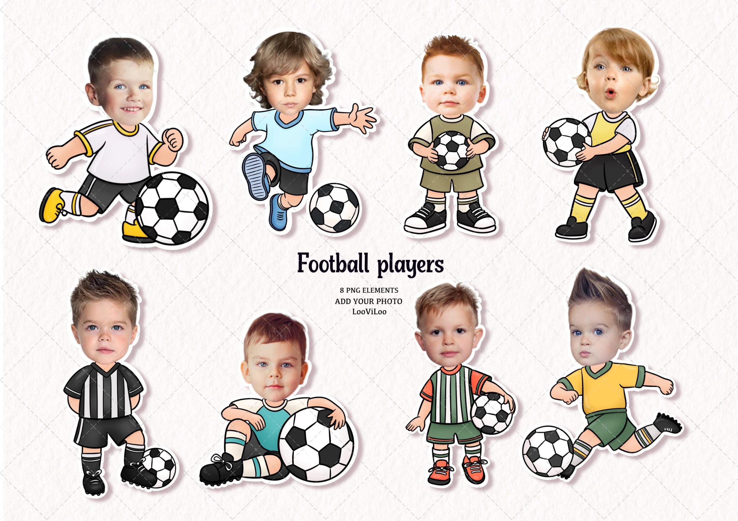 Football Add your Own Photo, Birthday Party, Photo Craft