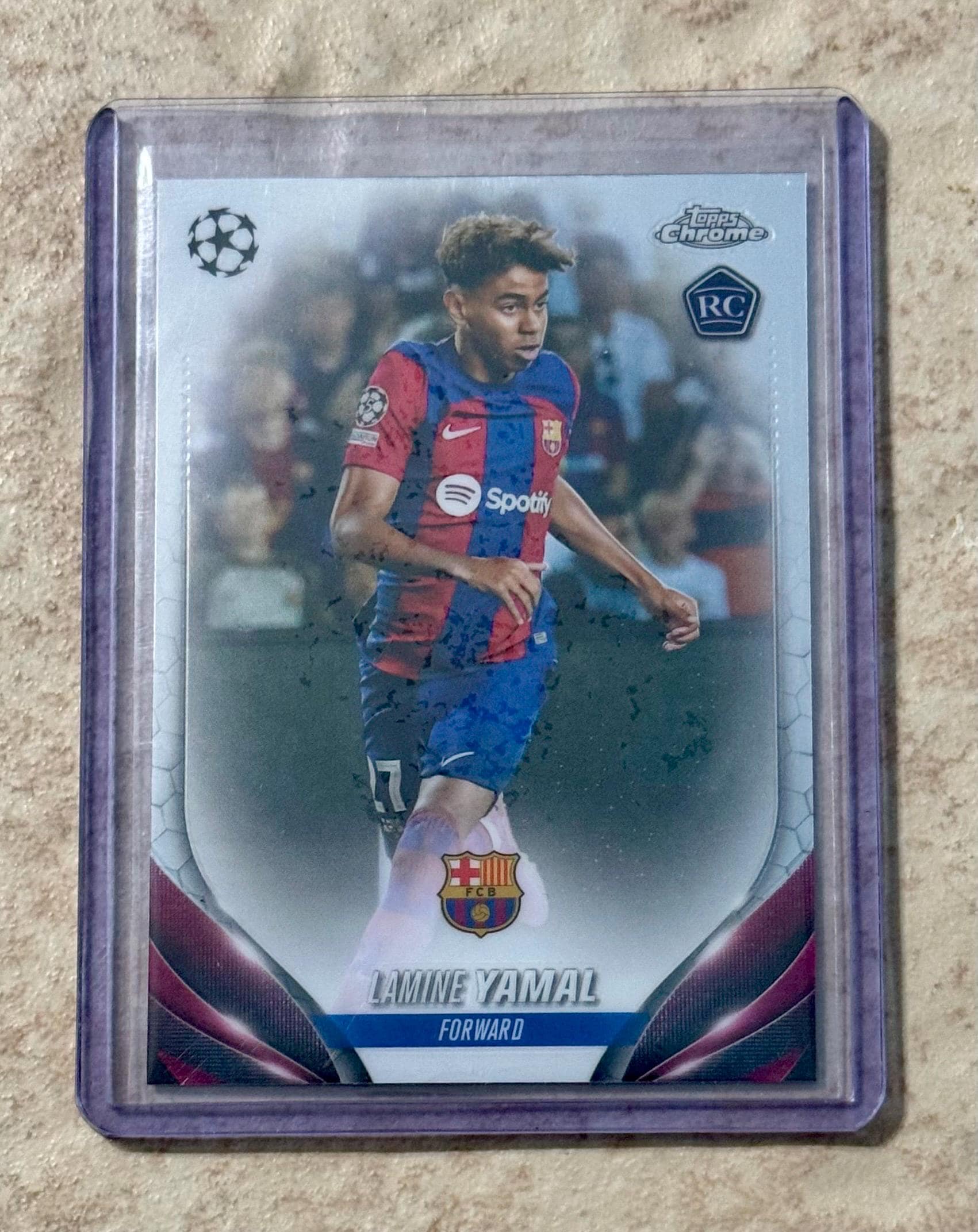 2023-24 Topps Chrome UEFA Lamine Yamal #64 RC Rookie FC Barcelona
