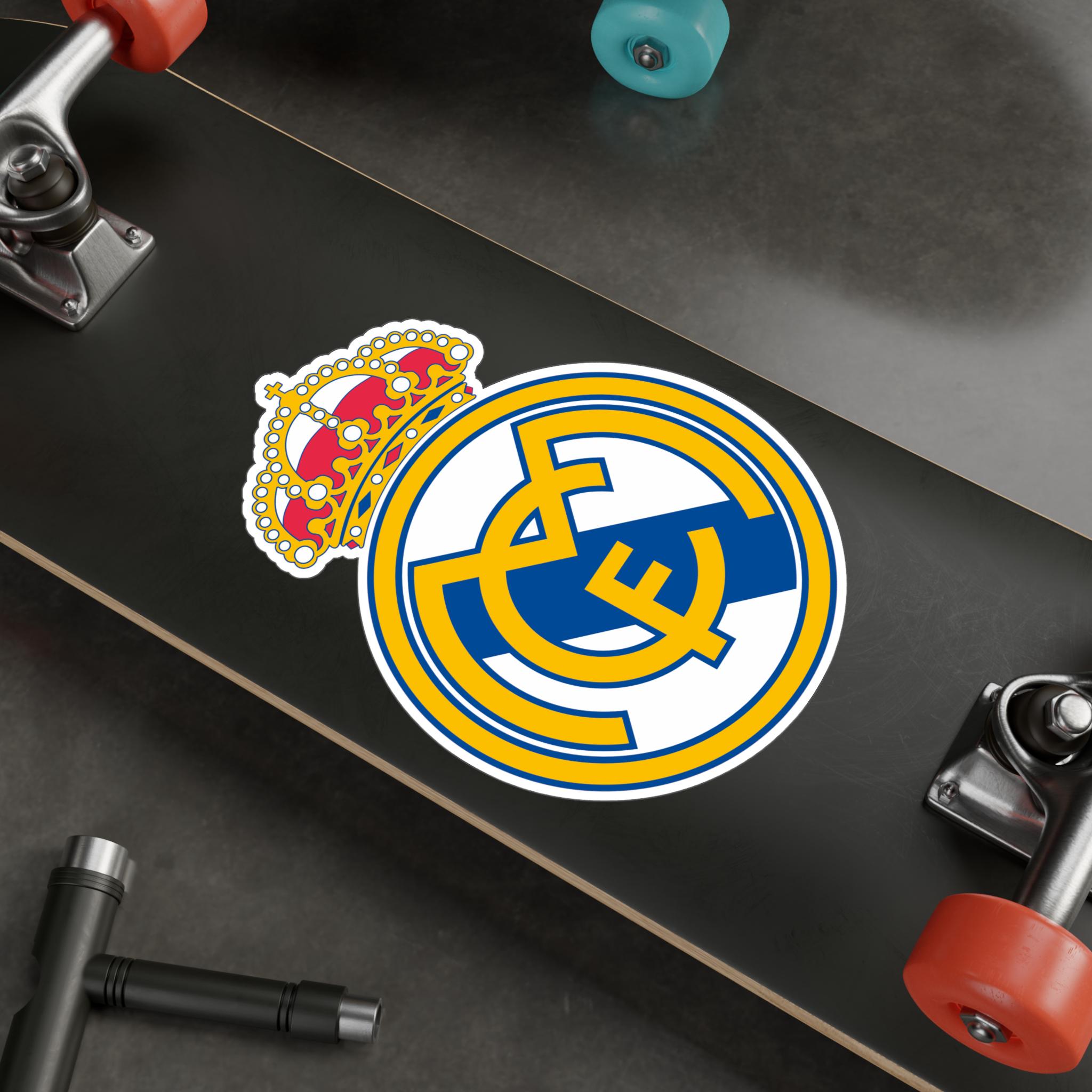 Real Madrid Original Logo Decal cut to shape in vinyl Real Madrid Football Club Kiss-Cut Vinyl Decals