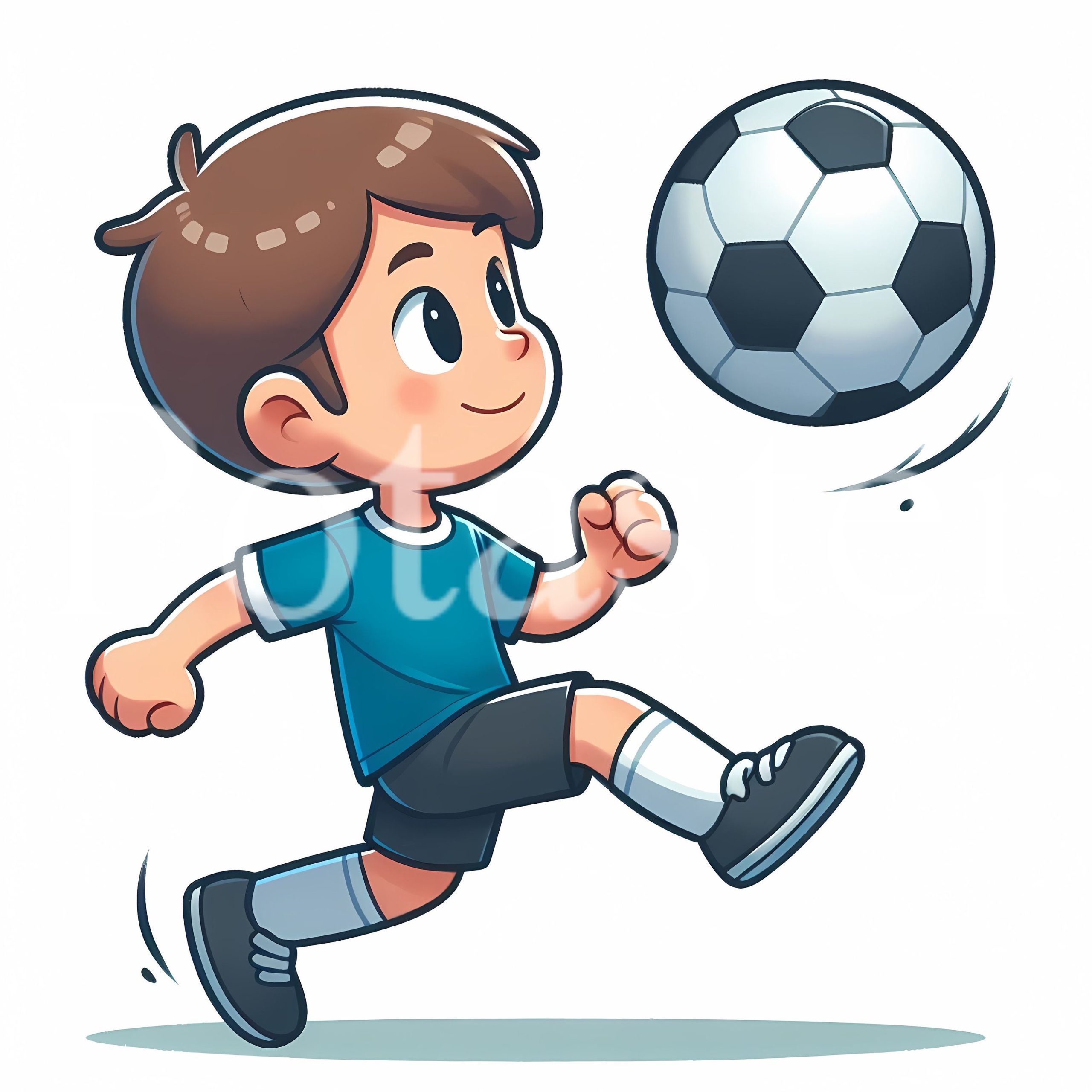 9 Boy Soccer Player Clipart Boy Football Player Clipart football illustration boy sports boy blue shirt commercial use immediate download